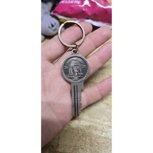 collectible New York City souvenir keychain shaped like a key